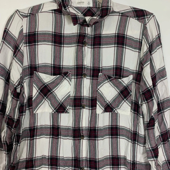 Maurices Duster Relaxed Fit button  front Academia Plaid Women’s Medium fall - Picture 6 of 13